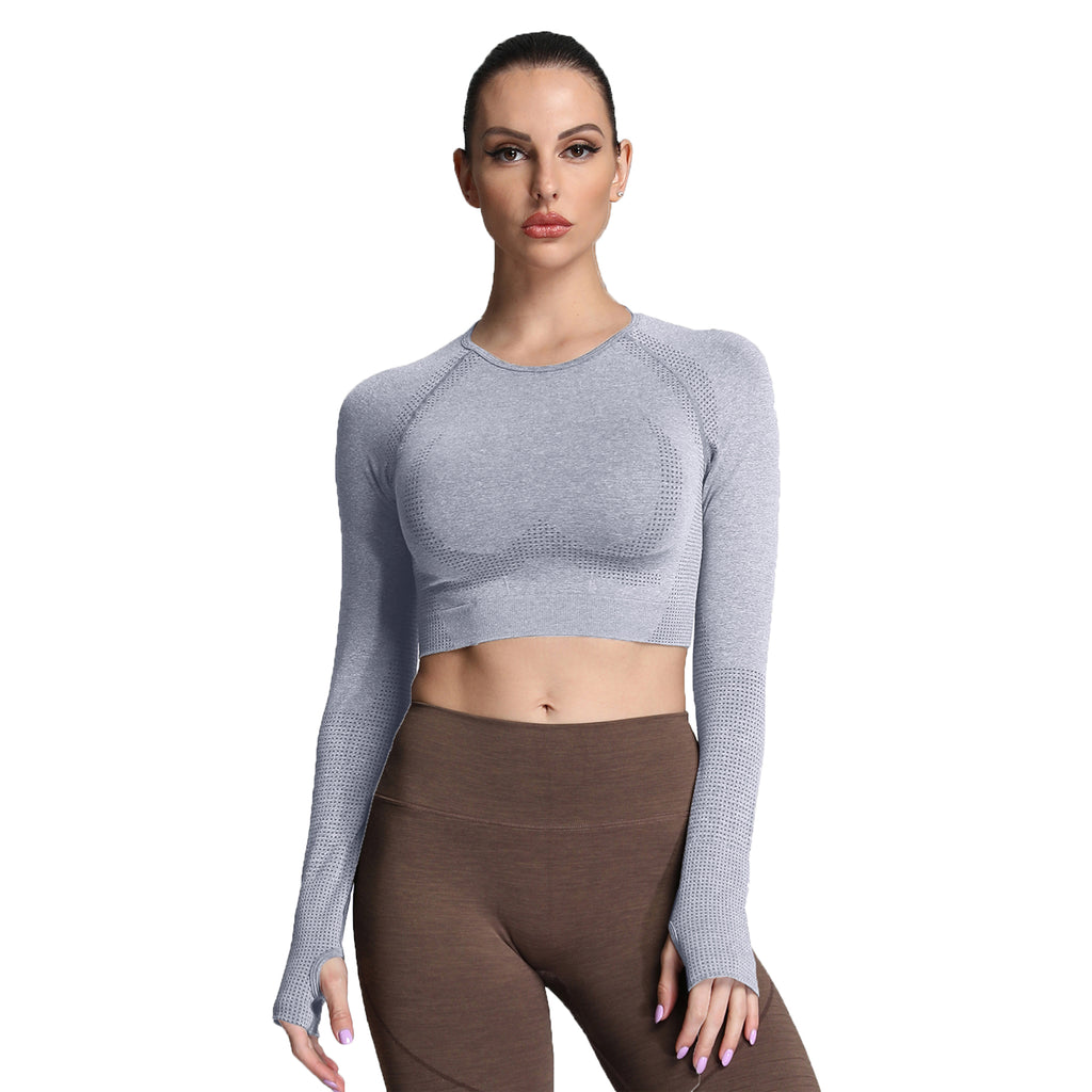 Aoxjox "Vital 2.0 / 3.0" long-sleeved Crop Top