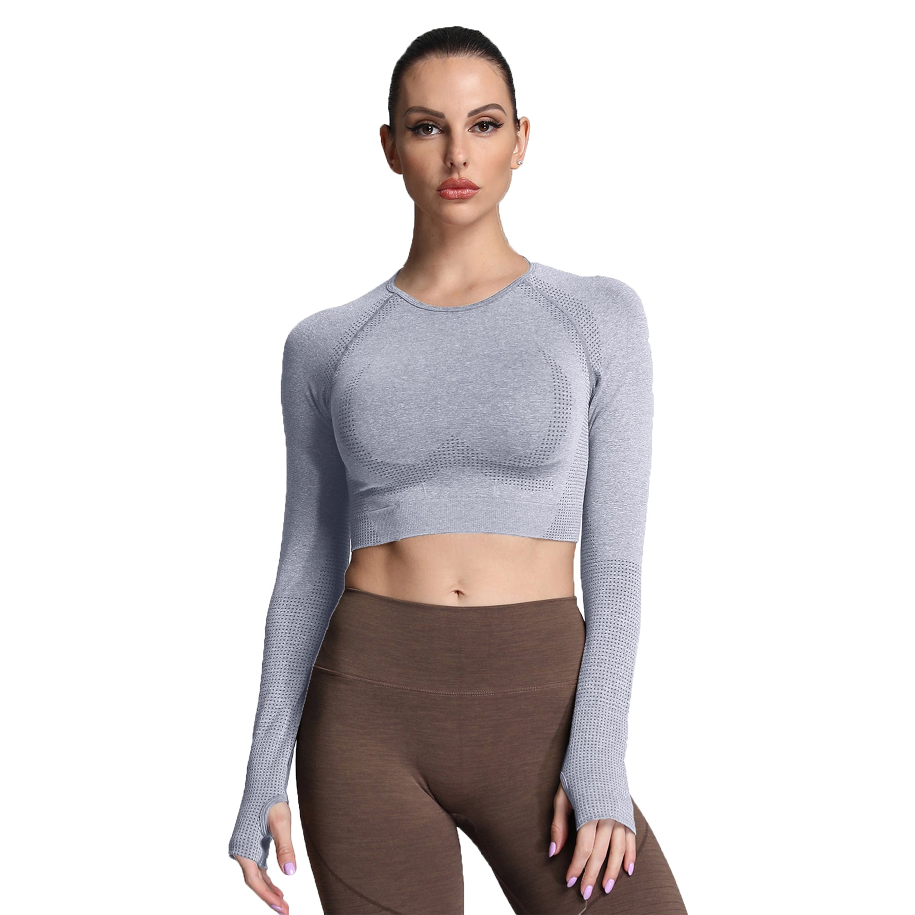 Aoxjox "Vital 2.0 / 3.0" long-sleeved Crop Top