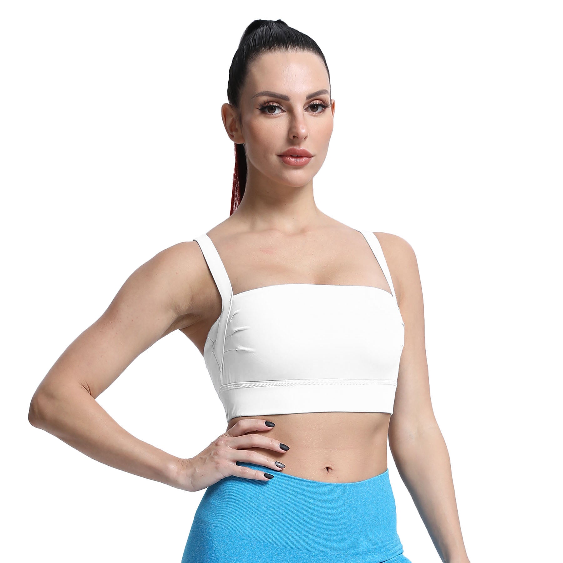 Aoxjox Tube top thick strap open back Bras