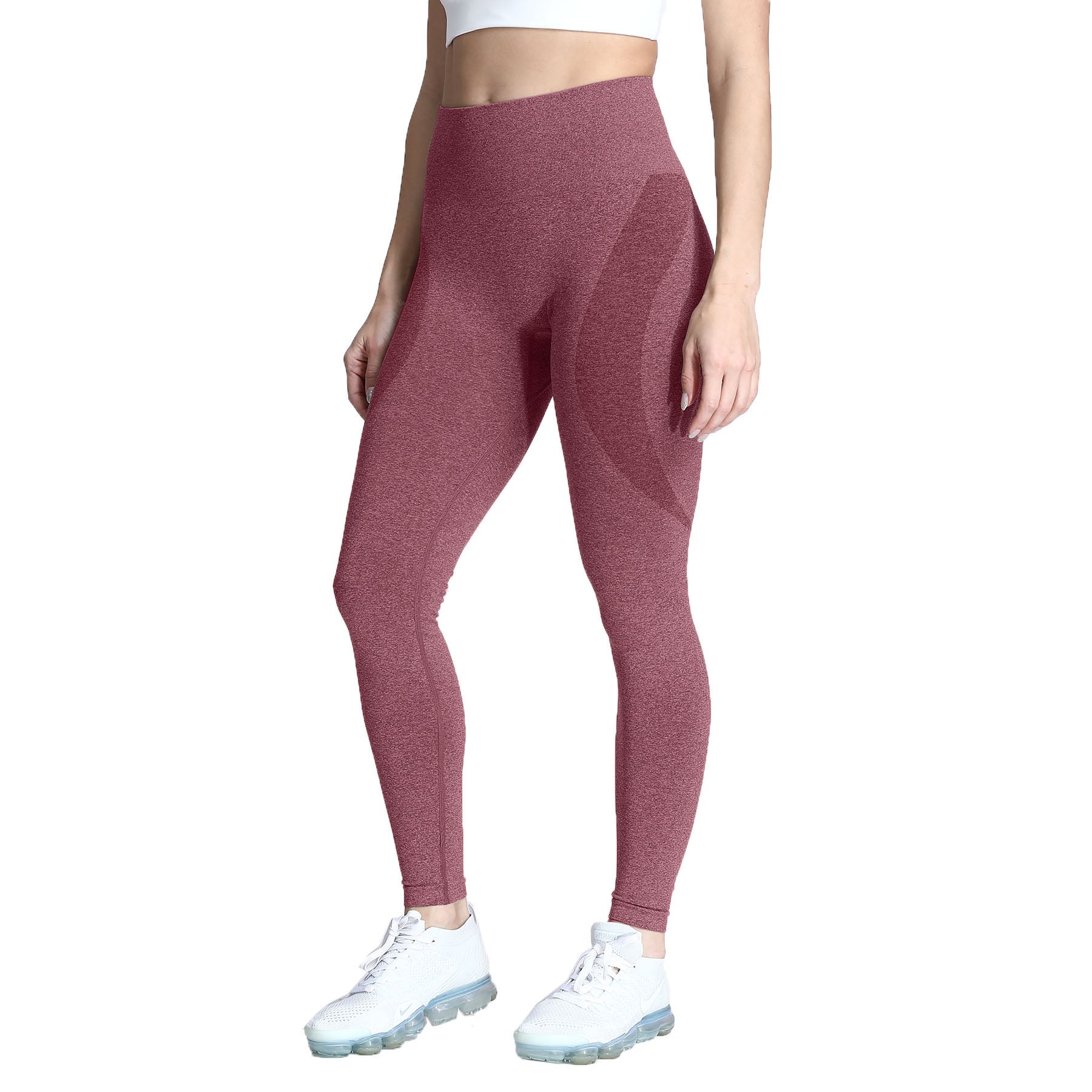 Aoxjox Darks Smile Contour Seamless Leggings