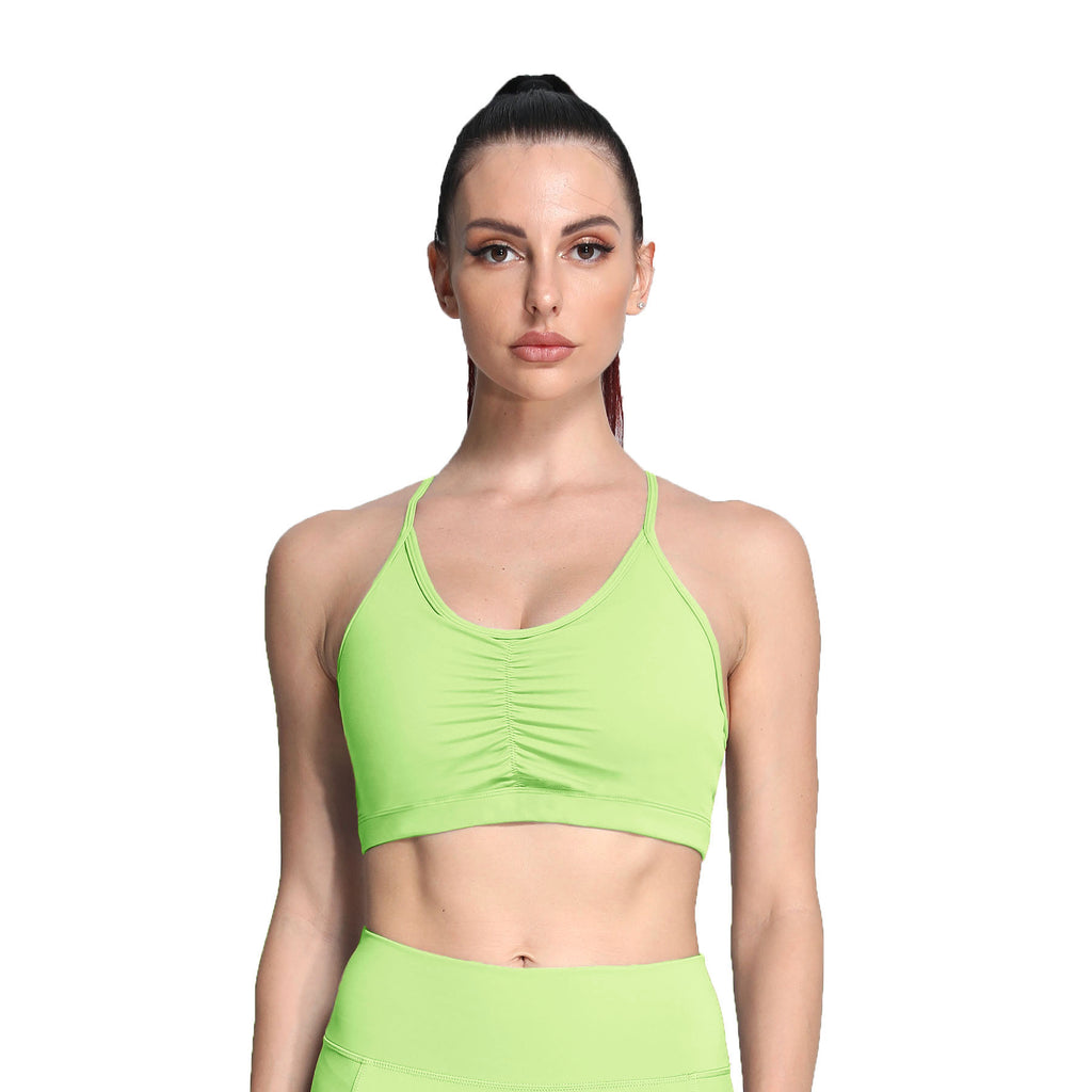 Aoxjox Ruched "Baddie" Sports Bras