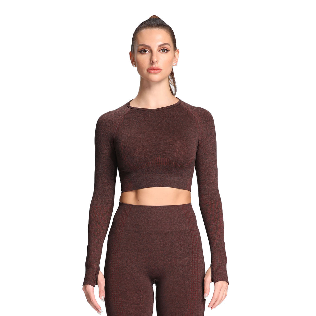 Aoxjox Vital Long Sleeve Crop Top