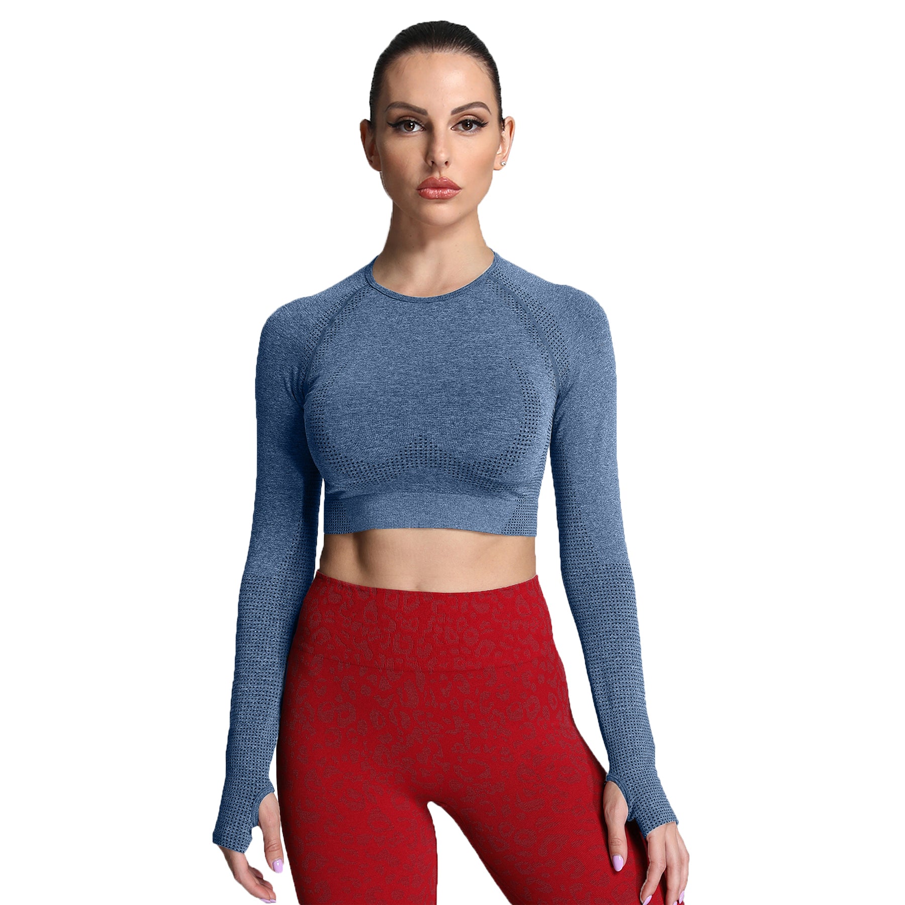 Aoxjox "Vital 2.0 / 3.0" long-sleeved Crop Top