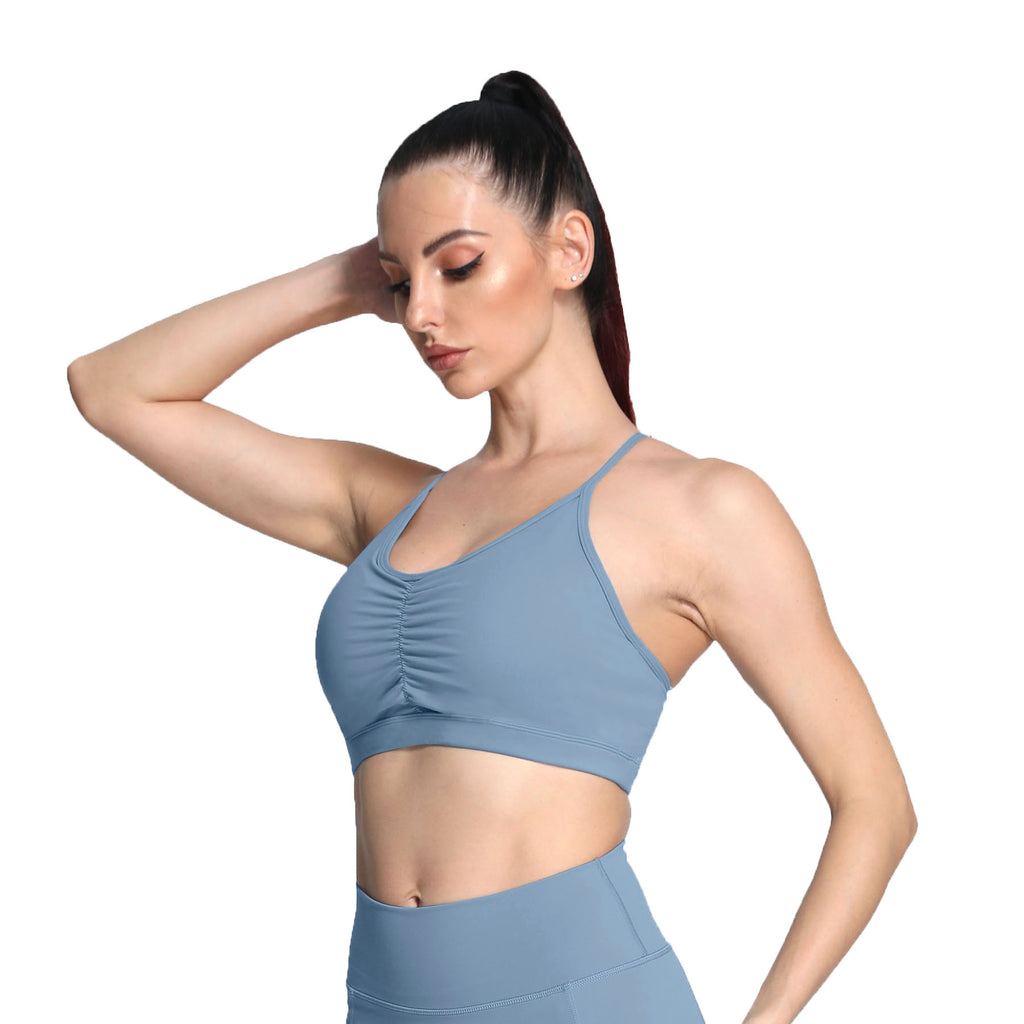 Aoxjox Ruched "Baddie" Sports Bras