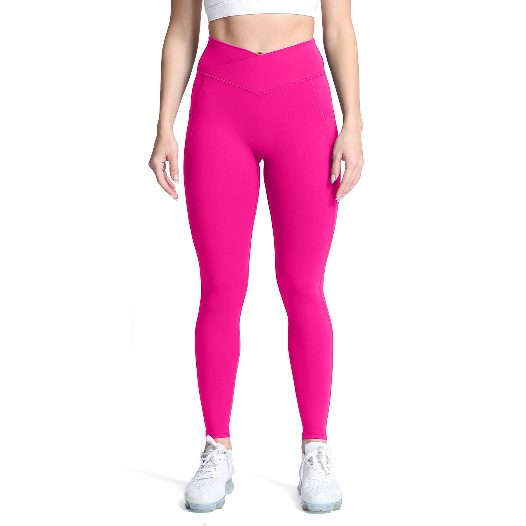 Ladies Brandjog Leggings Pink – Crosshatch