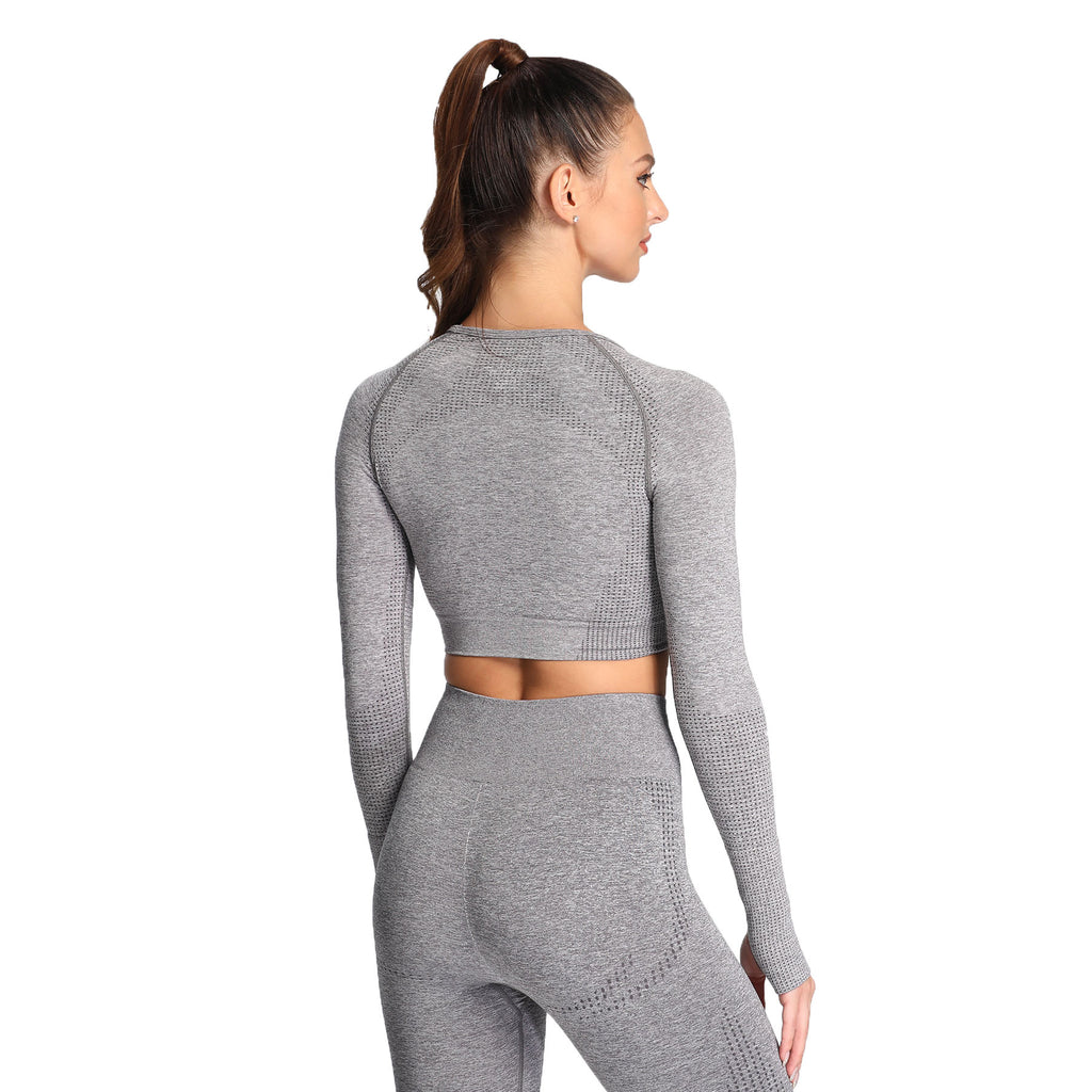 Aoxjox Vital Long Sleeve Crop Top