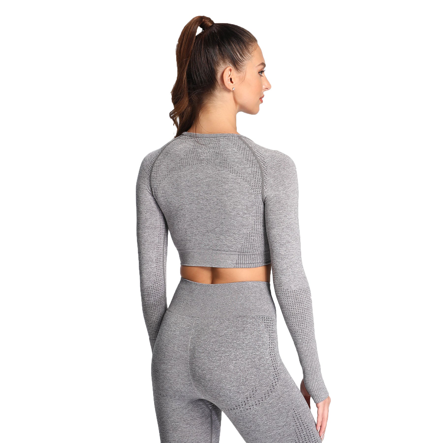 Aoxjox Vital Long Sleeve Crop Top
