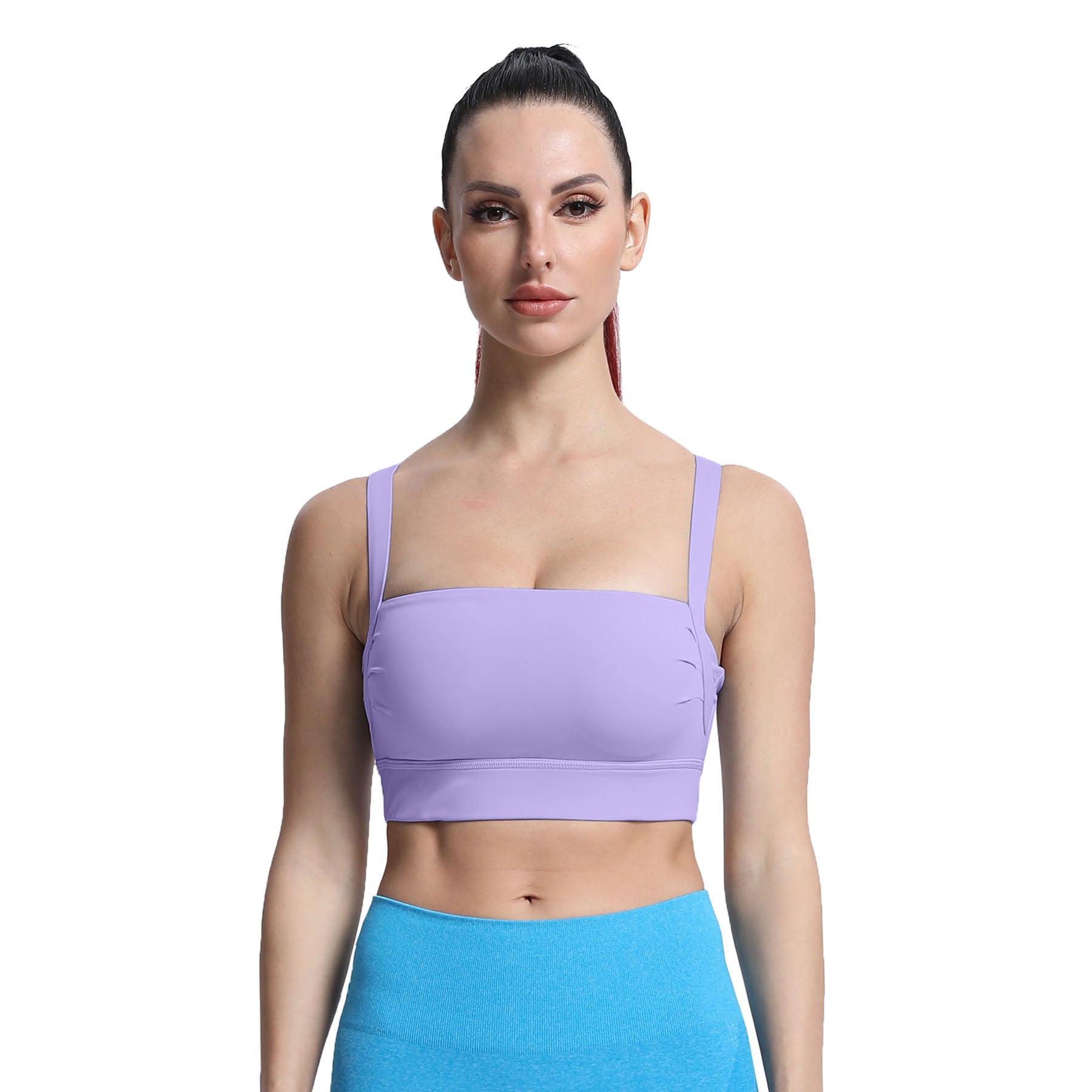 Aoxjox Tube top thick strap open back Bras