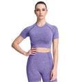 Aoxjox Vital Short Sleeve Crop Tops