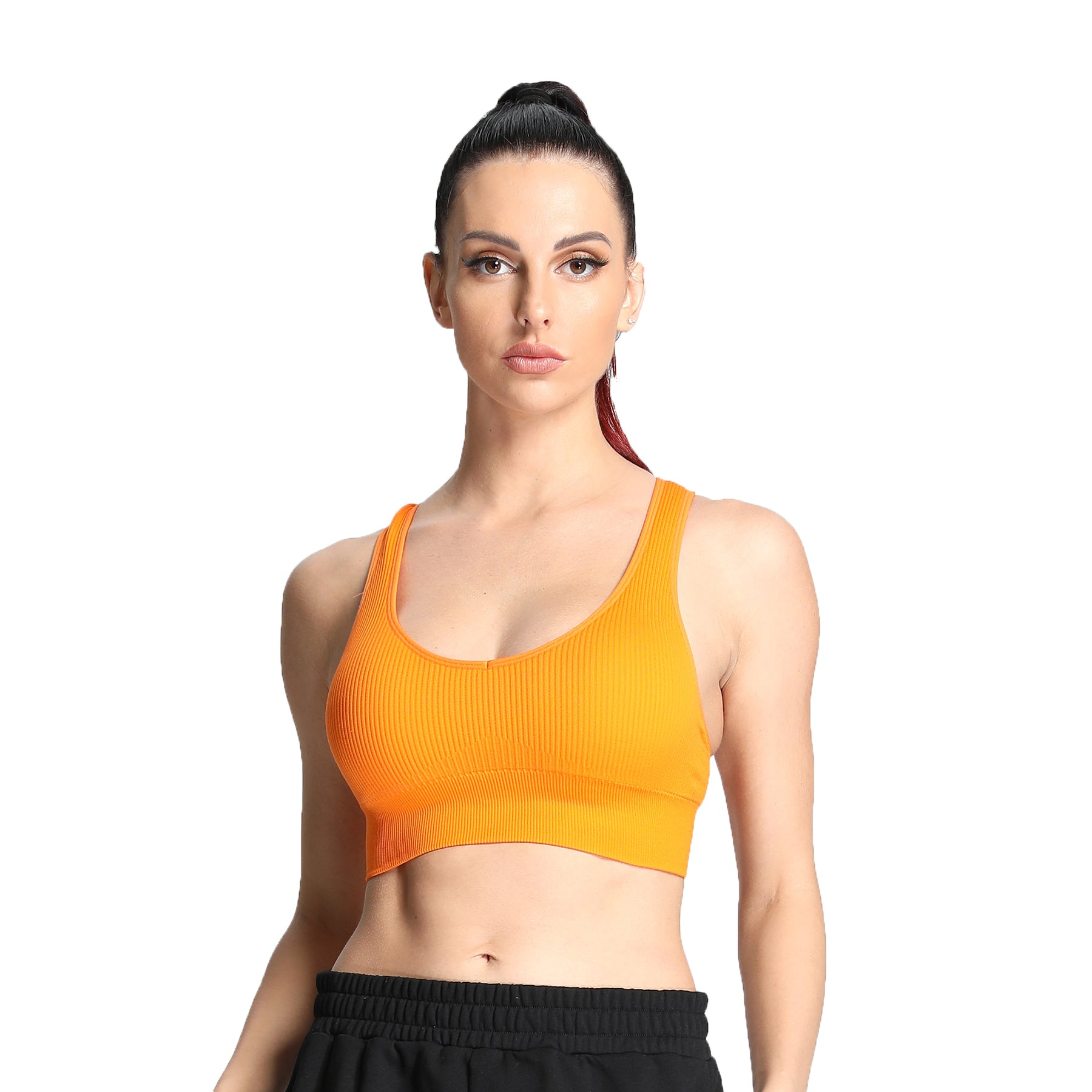 Aoxjox Ribbed Seamless Sports Bras