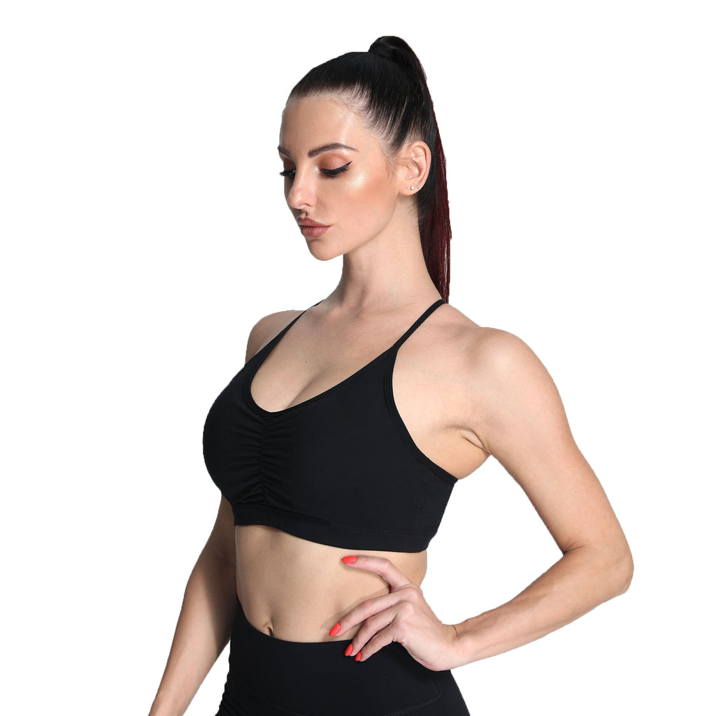 Aoxjox Ruched "Baddie" Sports Bras