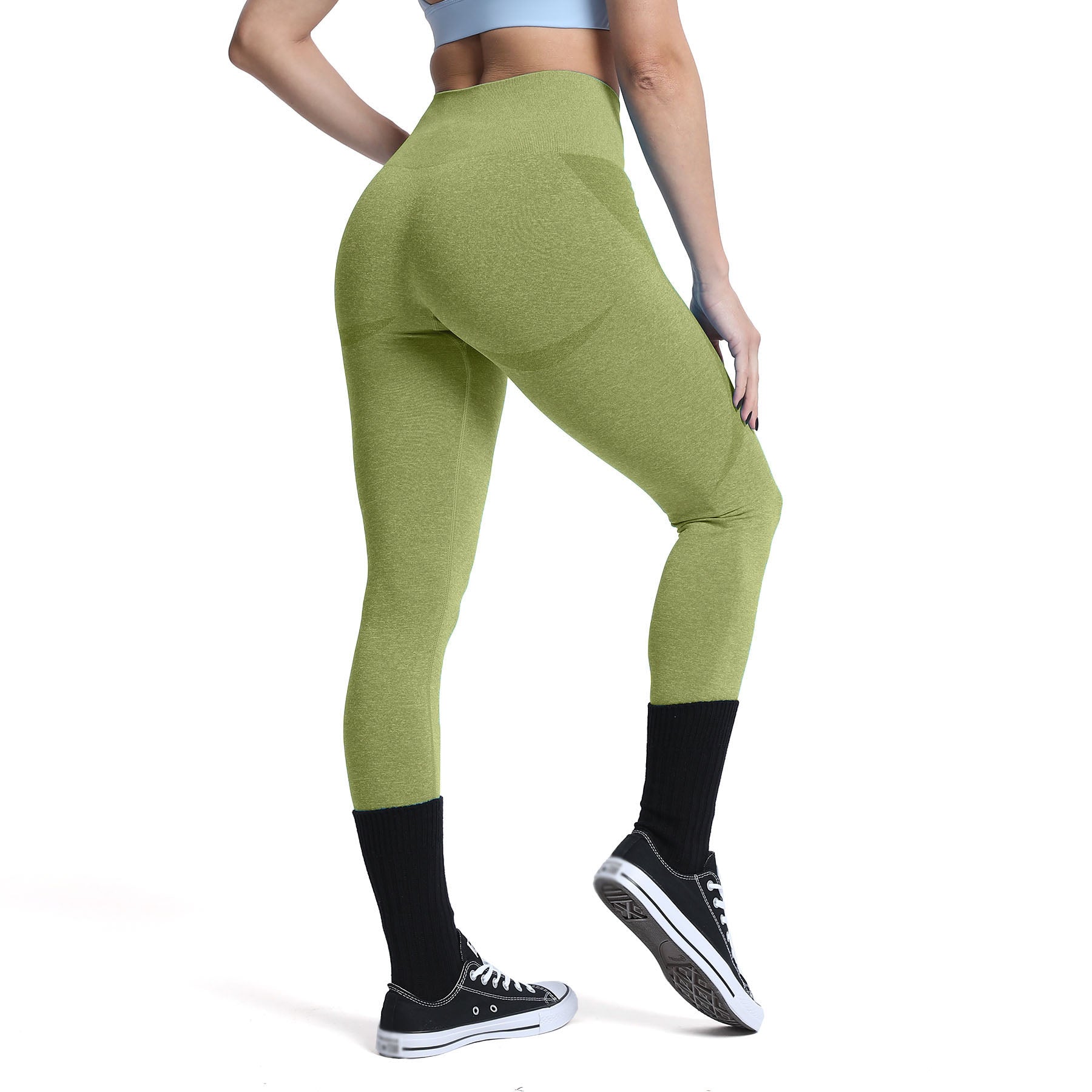 Aoxjox Brights Smile Contour Seamless Leggings