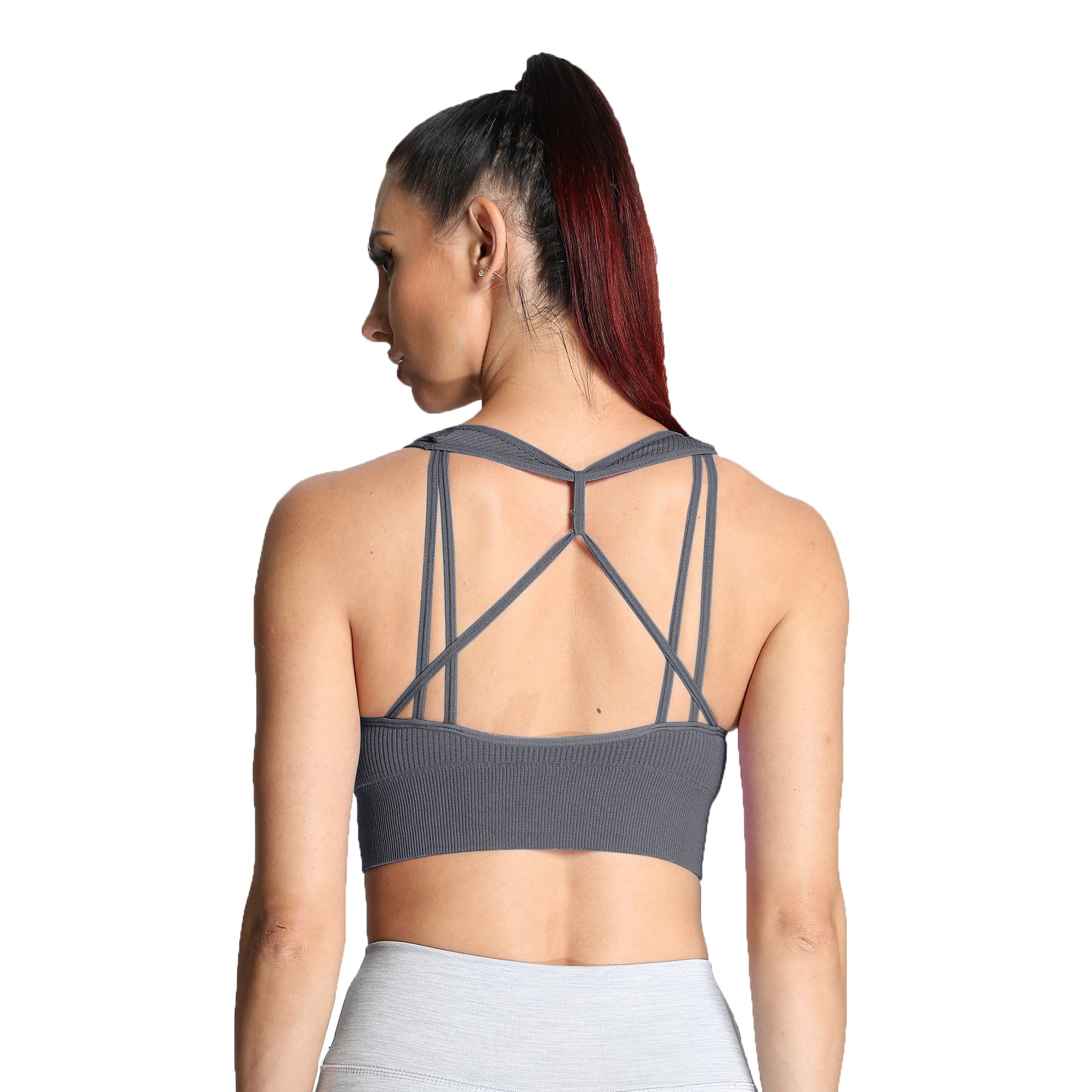 Aoxjox Ribbed Seamless Sports Bras