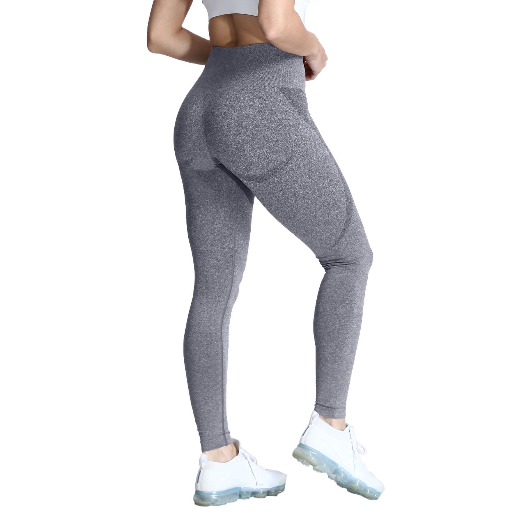 Aoxjox Darks Smile Contour Seamless Leggings