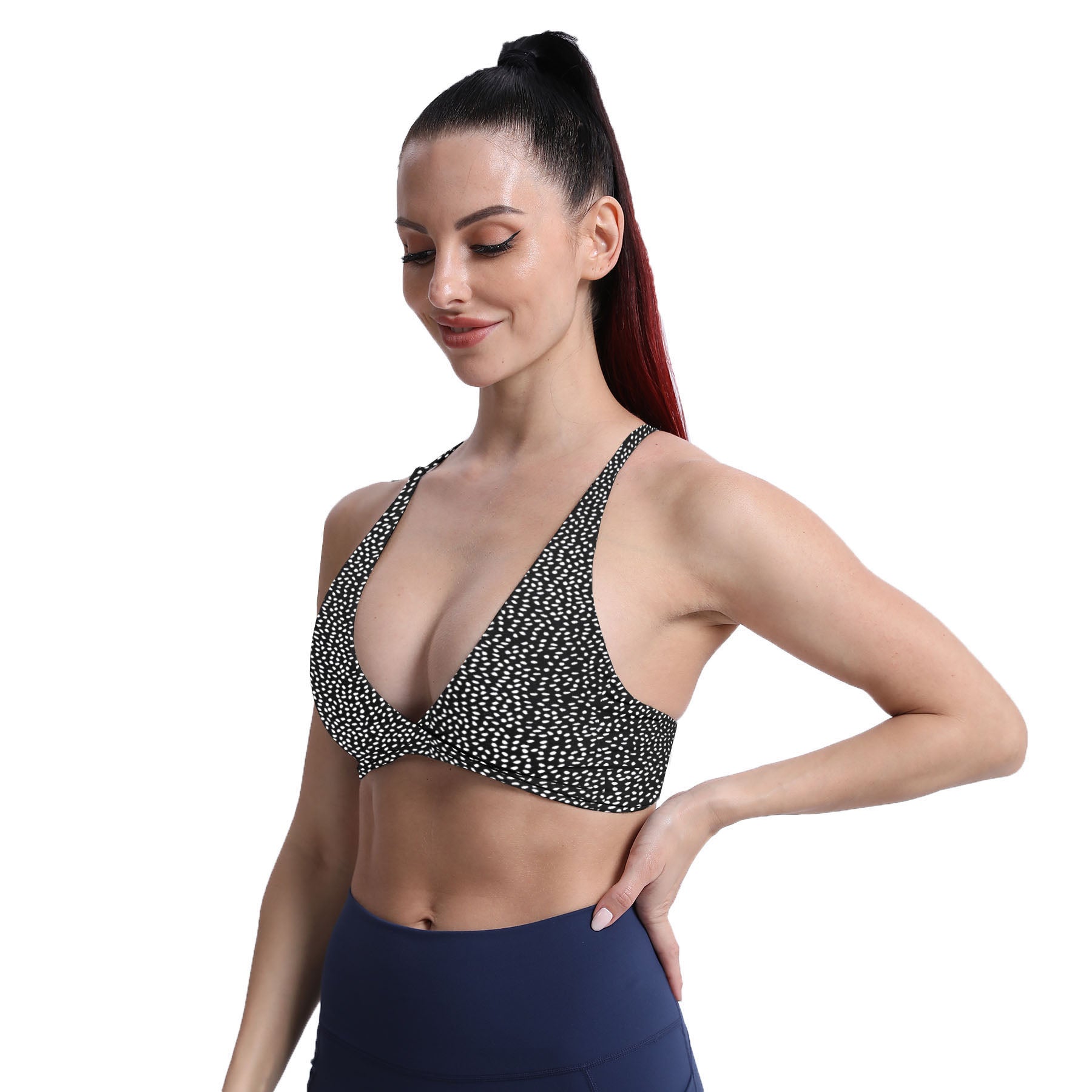 Aoxjox "Sienna"  Sports Bra (DARKS/NEUTRALS)