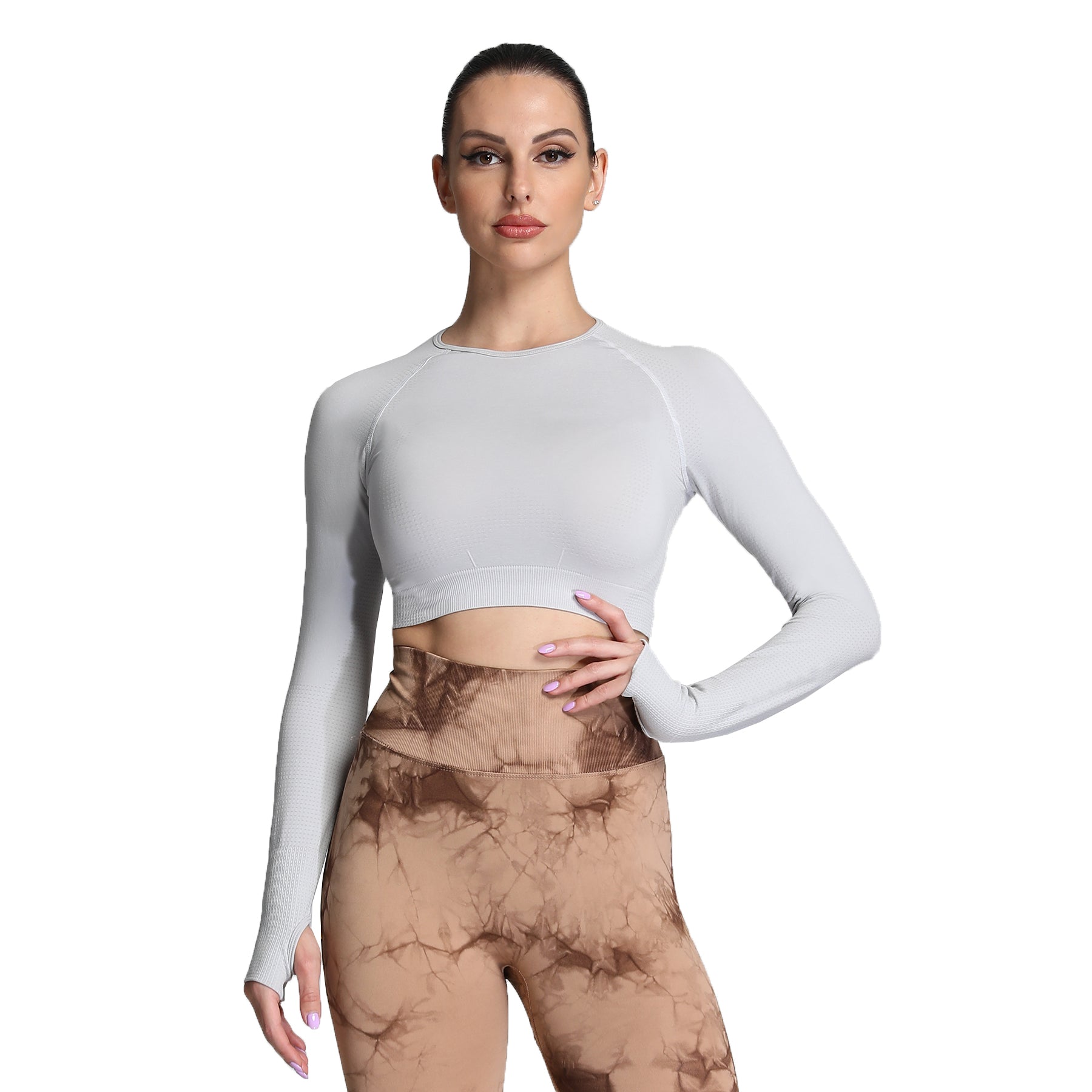 Aoxjox "Vital 2.0 / 3.0" long-sleeved Crop Top