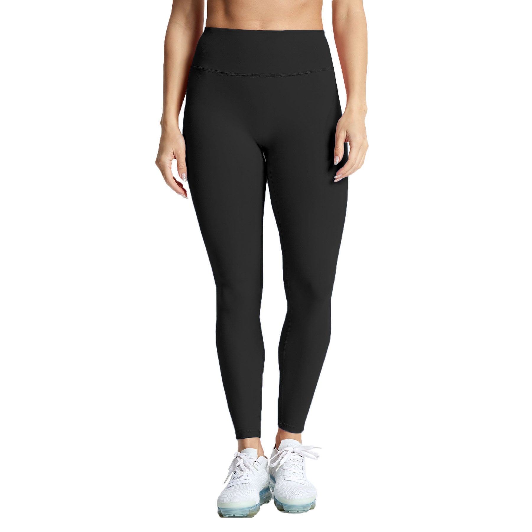 Aoxjox Women's High Waisted Yoga Pants Trinity No Front Seam Full