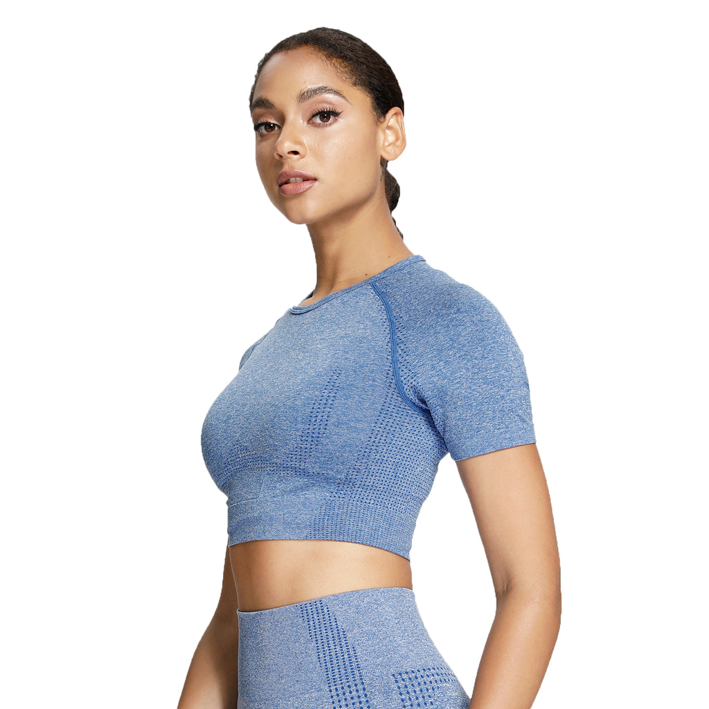 Aoxjox Vital Short Sleeve Crop Tops