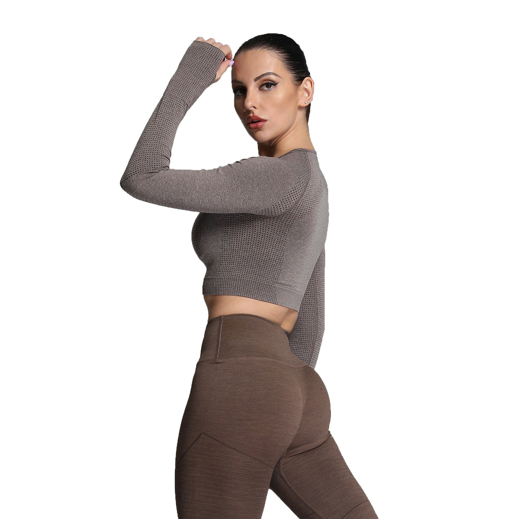 Aoxjox "Vital 2.0 / 3.0" long-sleeved Crop Top