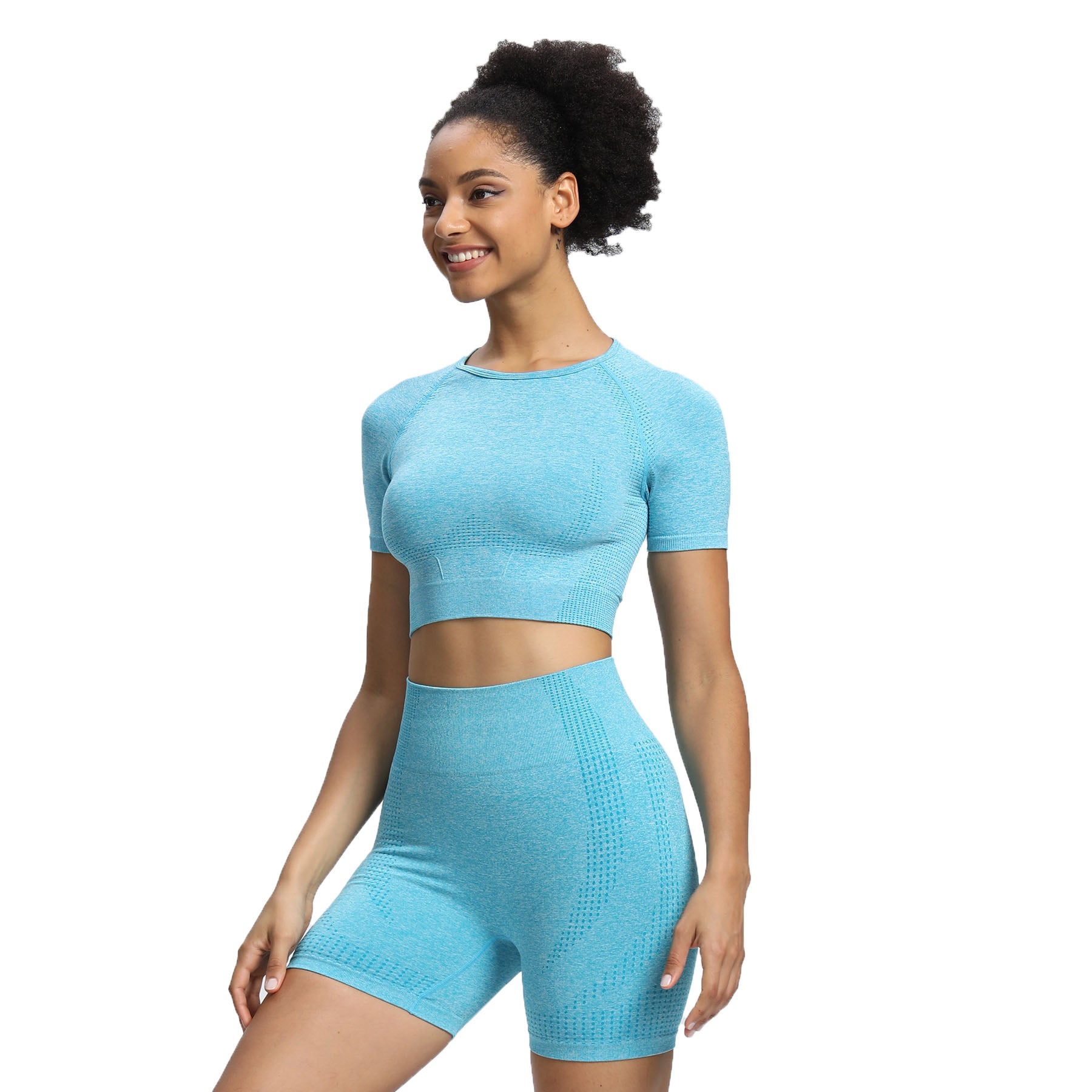 Aoxjox Vital Short Sleeve Crop Tops