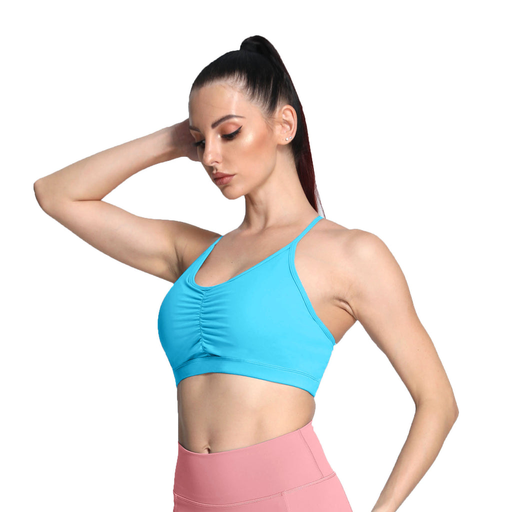 Aoxjox Ruched "Baddie" Sports Bras