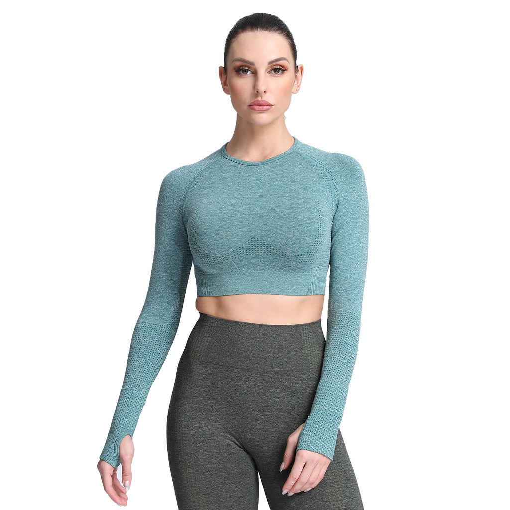 Aoxjox Vital Long Sleeve Crop Top