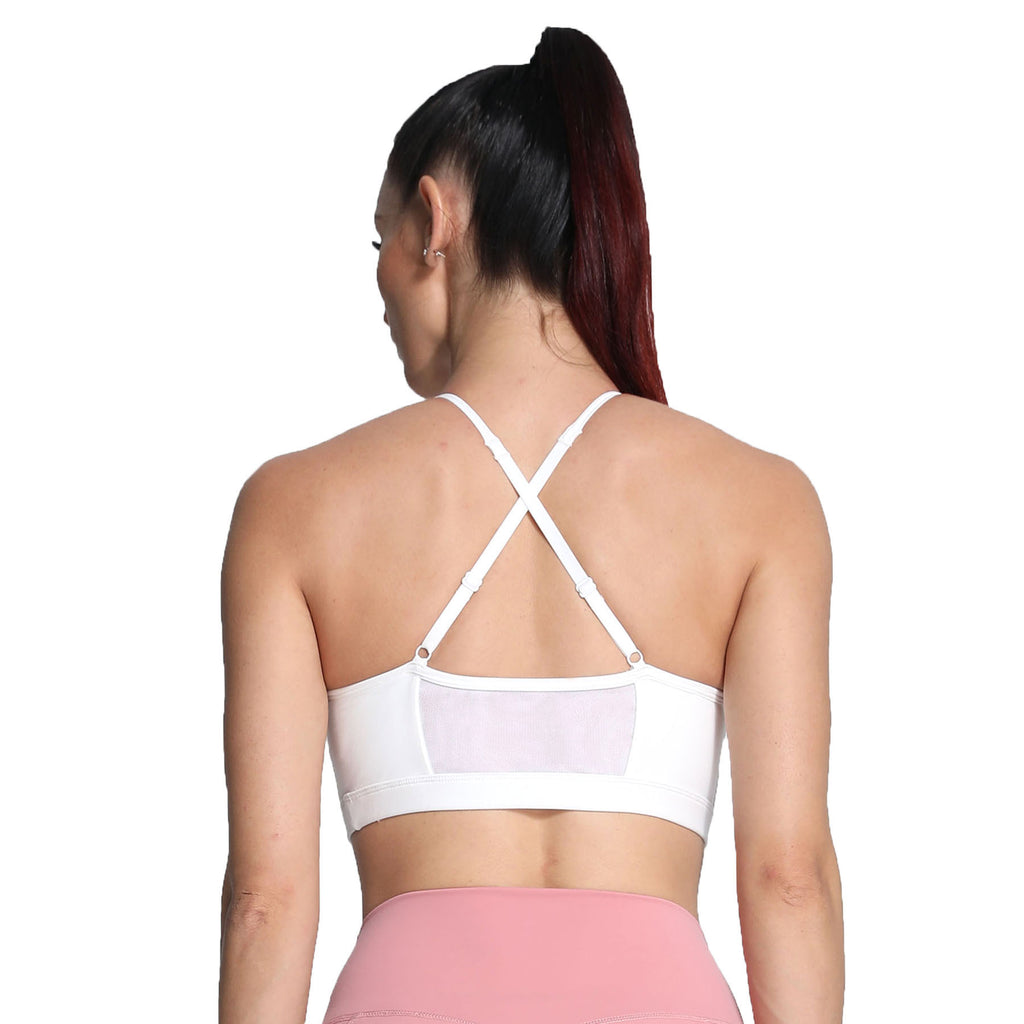 Aoxjox Strappy Ruched Crossover Bra
