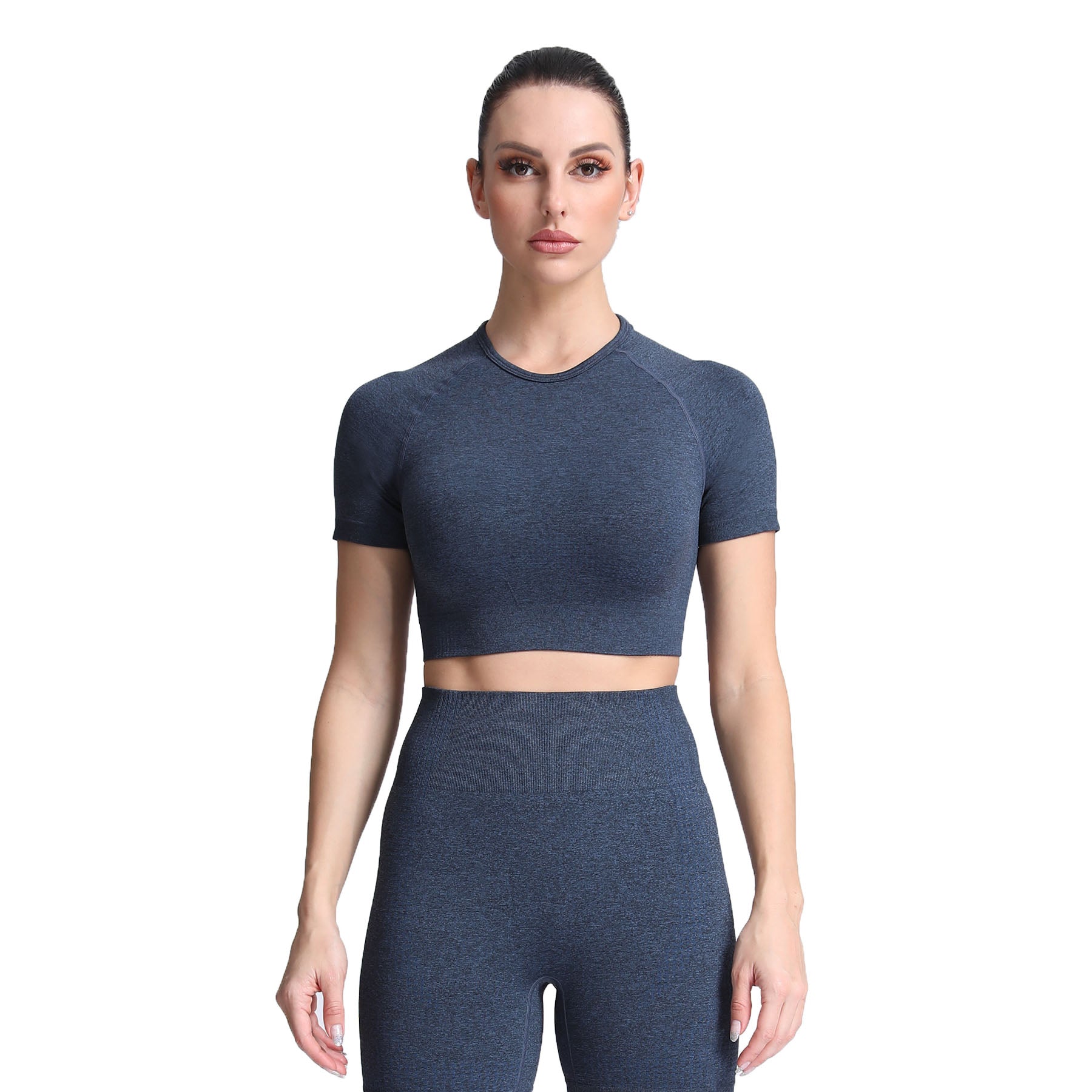 Aoxjox Vital Short Sleeve Crop Tops