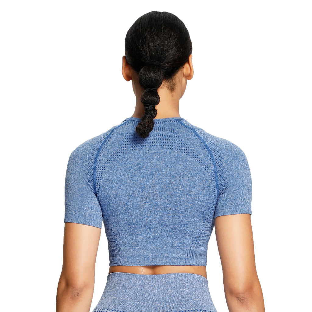 Aoxjox Vital Short Sleeve Crop Tops