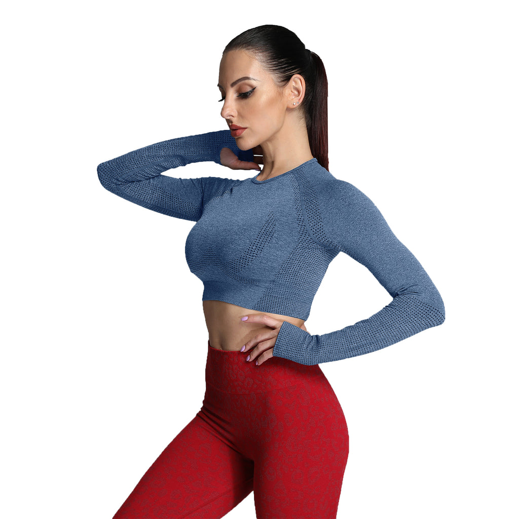 Aoxjox "Vital 2.0 / 3.0" long-sleeved Crop Top