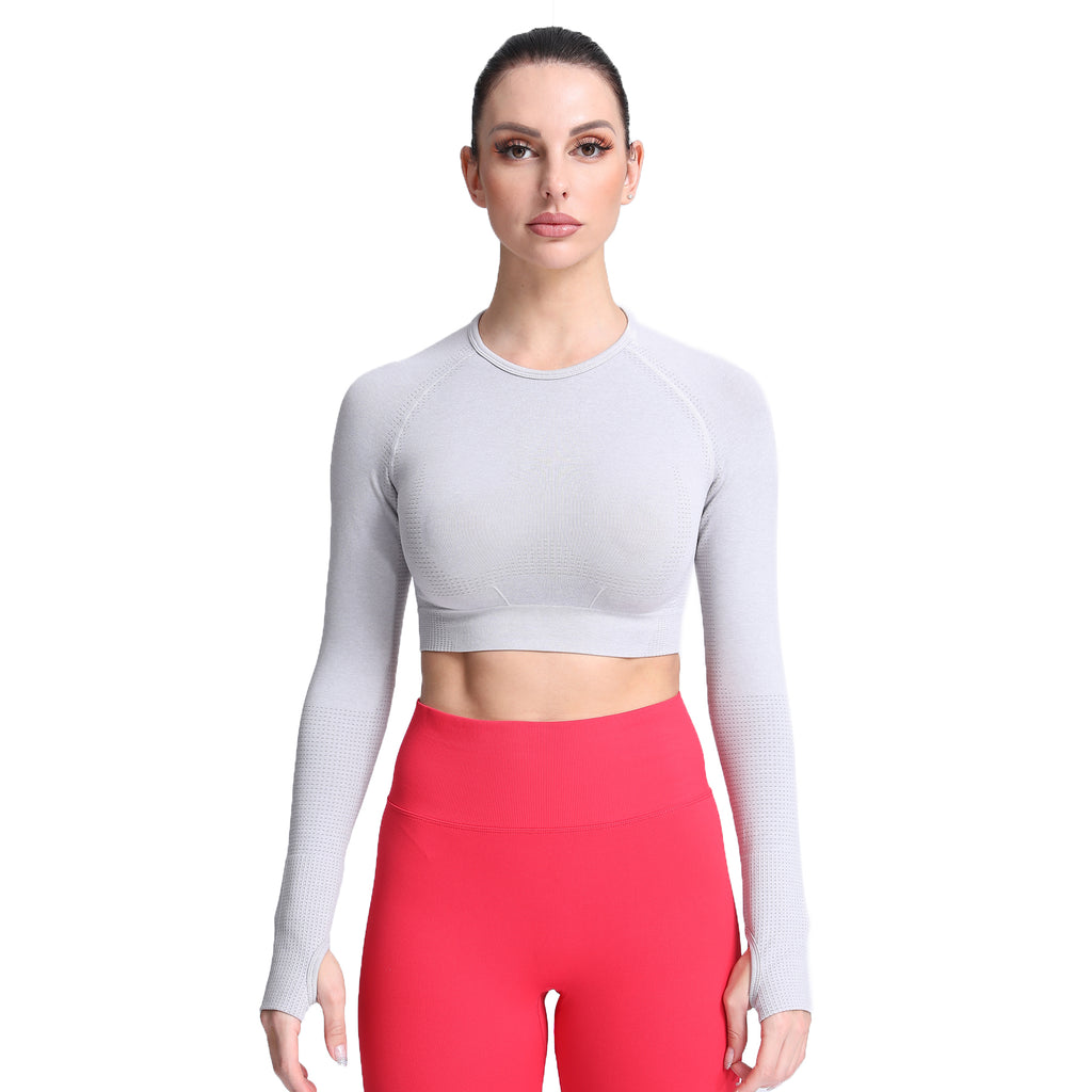 Aoxjox Vital Long Sleeve Crop Top