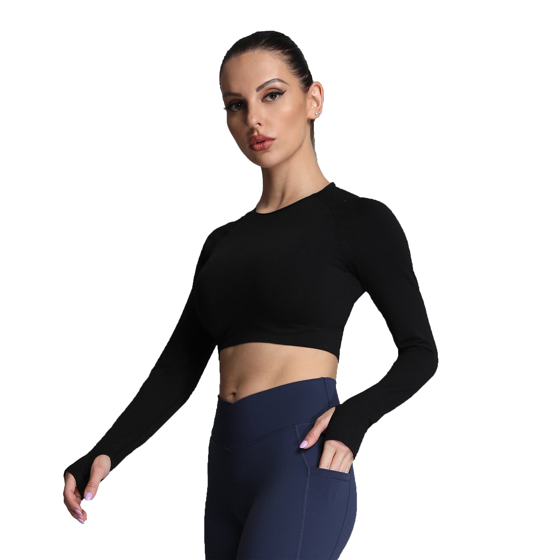 Aoxjox "Vital 2.0 / 3.0" long-sleeved Crop Top