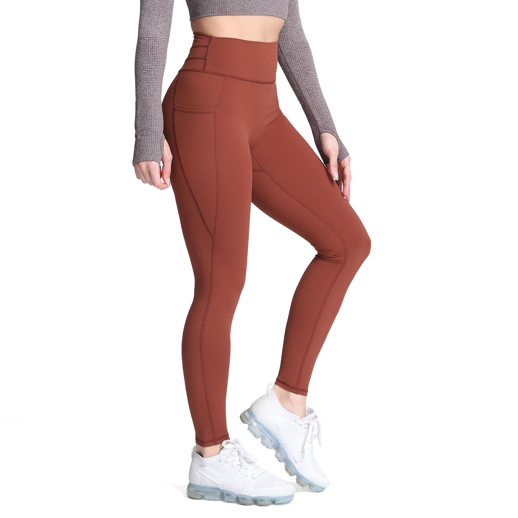  Aoxjox High Waisted Workout Leggings for Women Cross