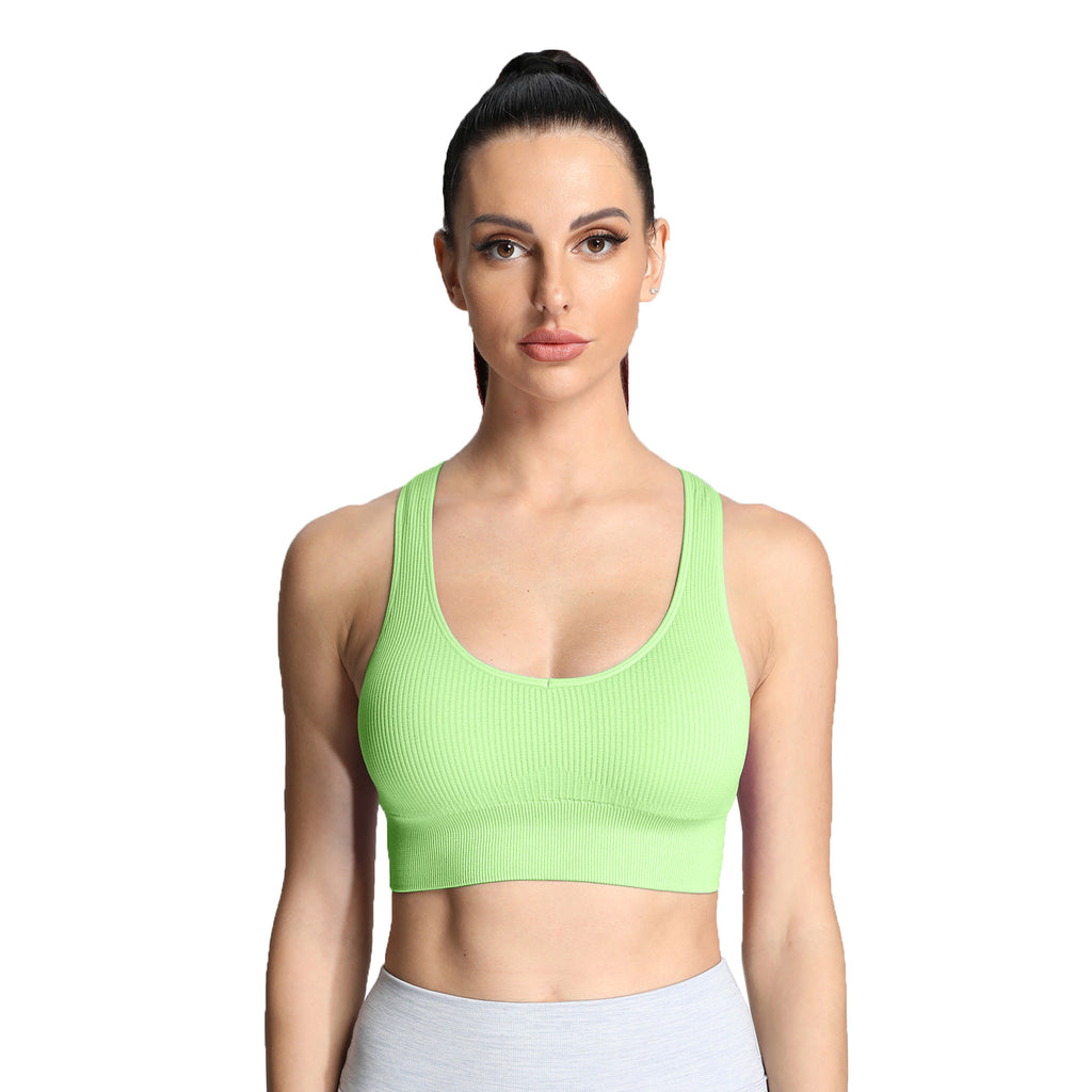 Aoxjox Ribbed Seamless Sports Bras