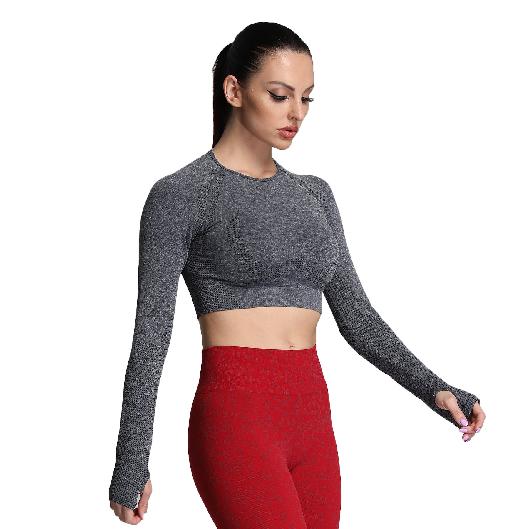 Aoxjox "Vital 2.0 / 3.0" long-sleeved Crop Top