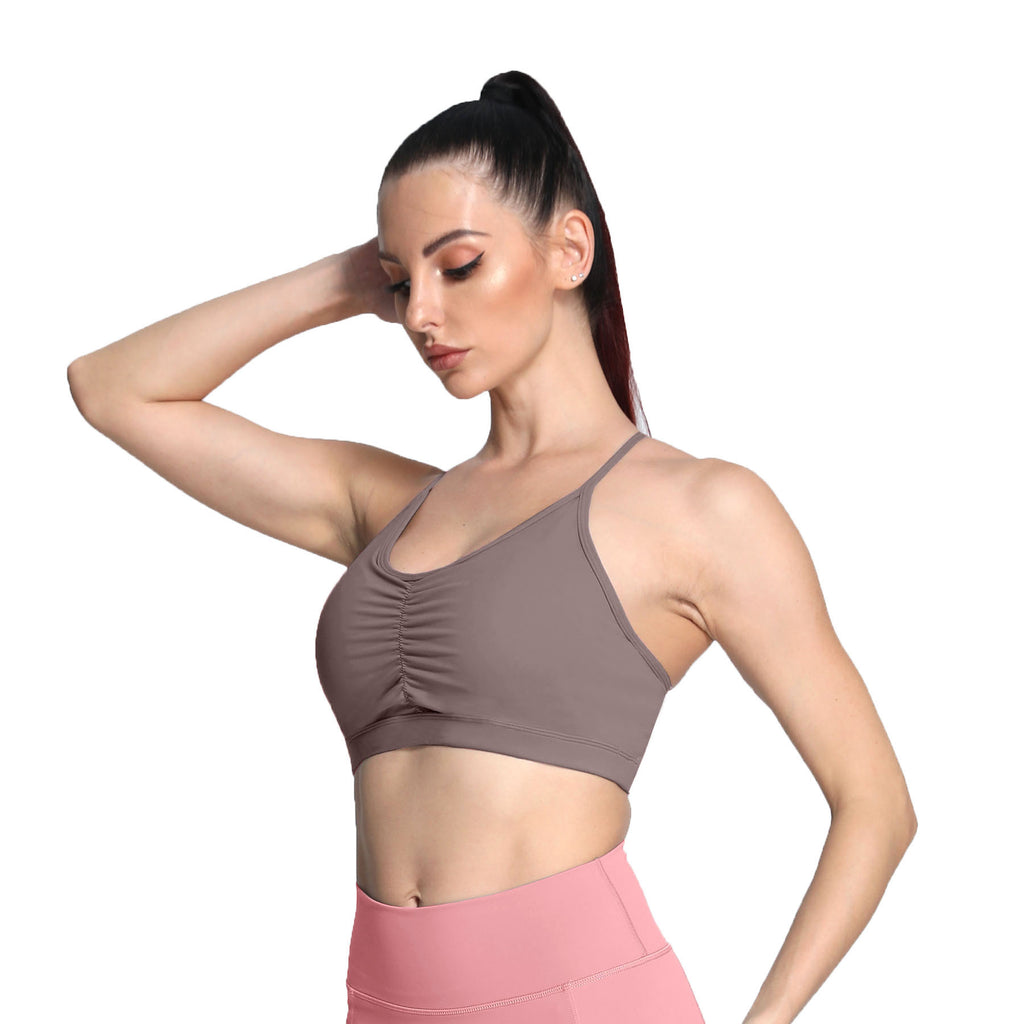 Aoxjox Ruched "Baddie" Sports Bras