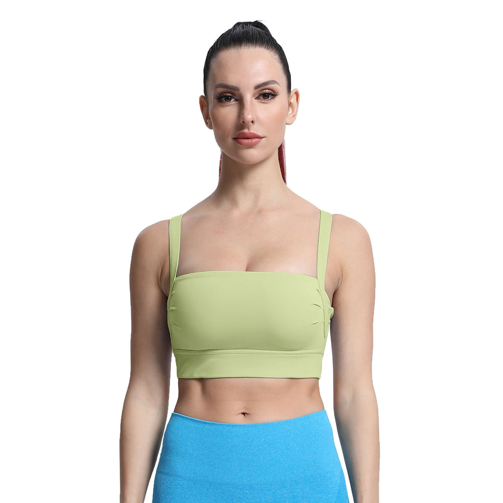 Aoxjox Tube top thick strap open back Bras