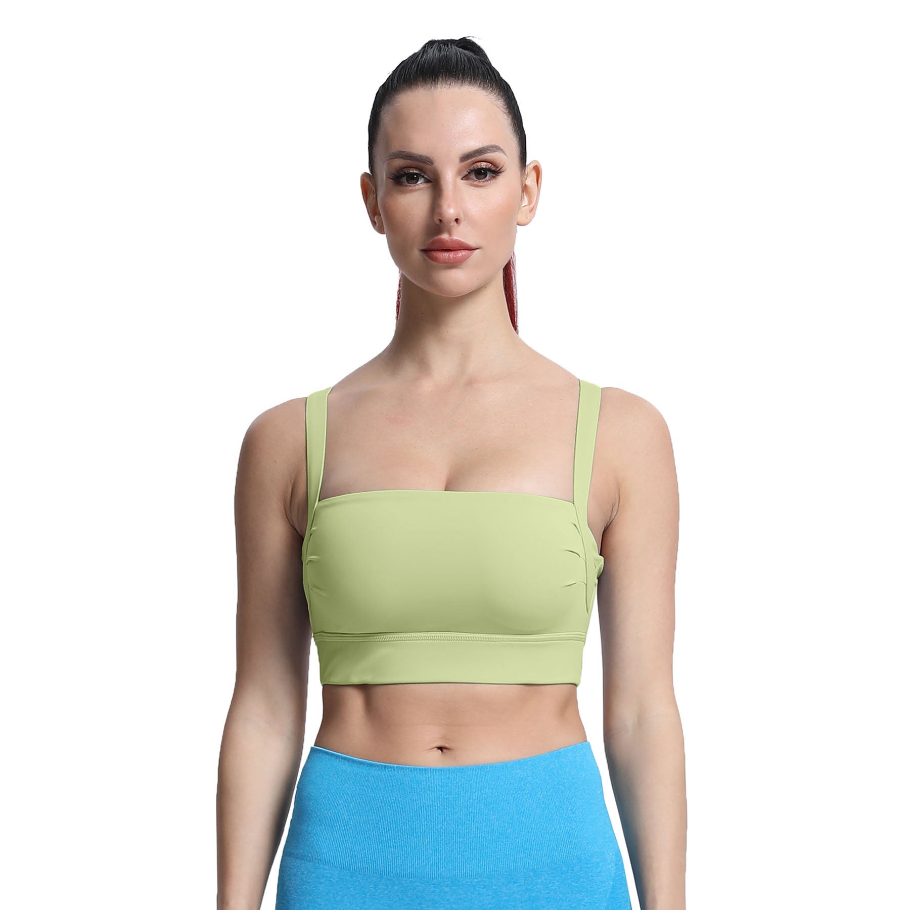 Aoxjox Tube top thick strap open back Bras