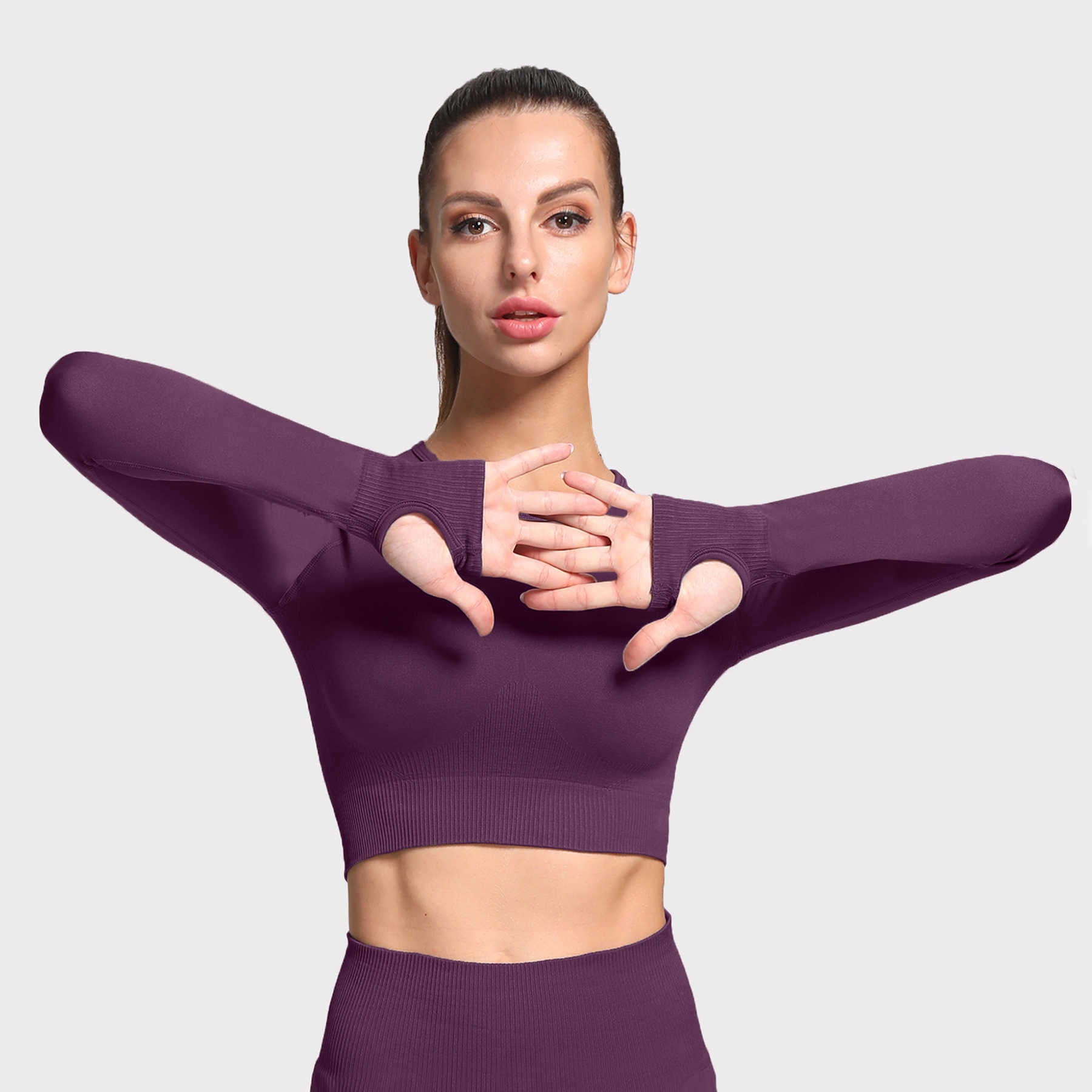 Aoxjox Hyperflex Seamless Crop Top