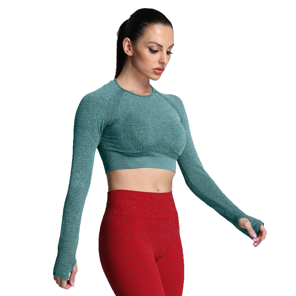 Aoxjox "Vital 2.0 / 3.0" long-sleeved Crop Top