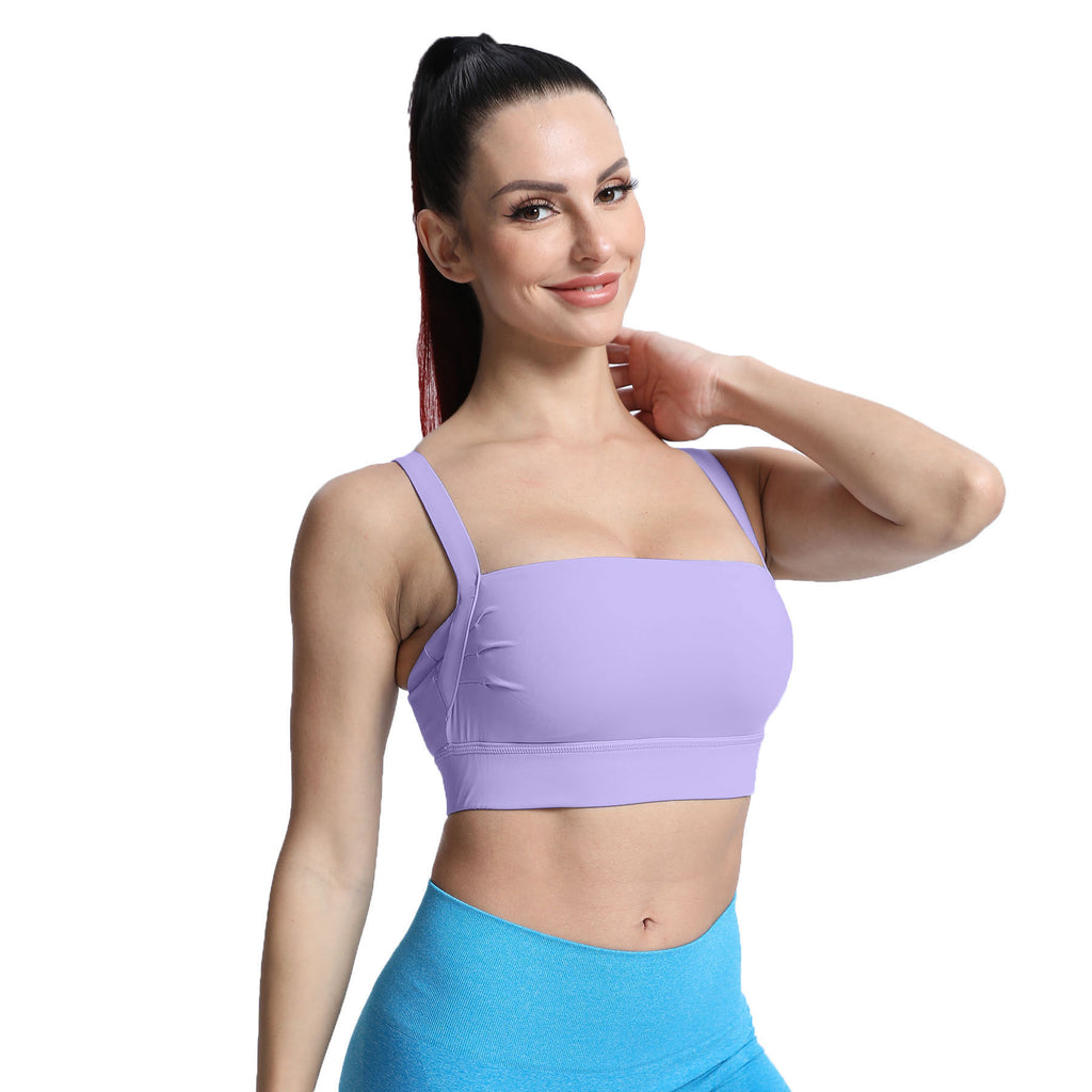 Aoxjox Tube top thick strap open back Bras