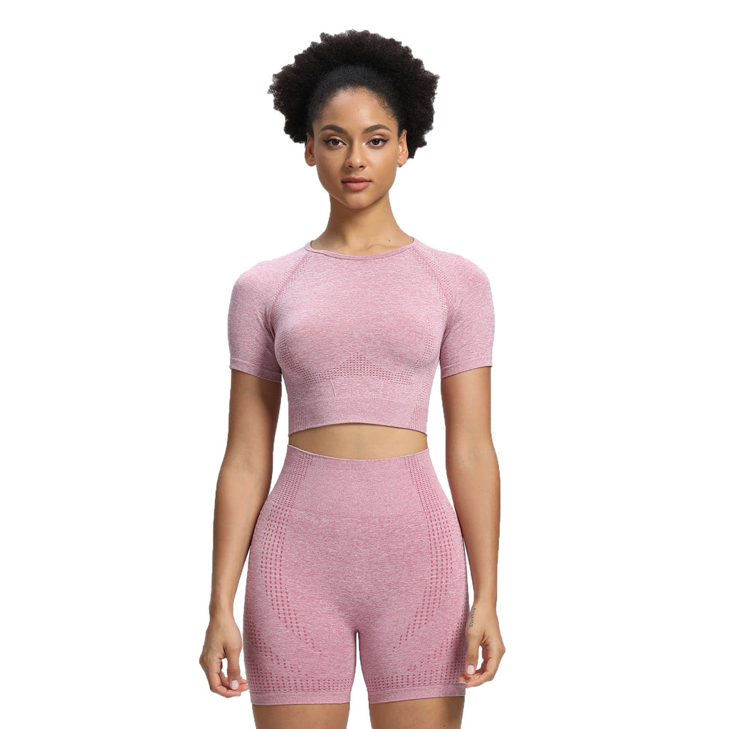 Aoxjox Vital Short Sleeve Crop Tops