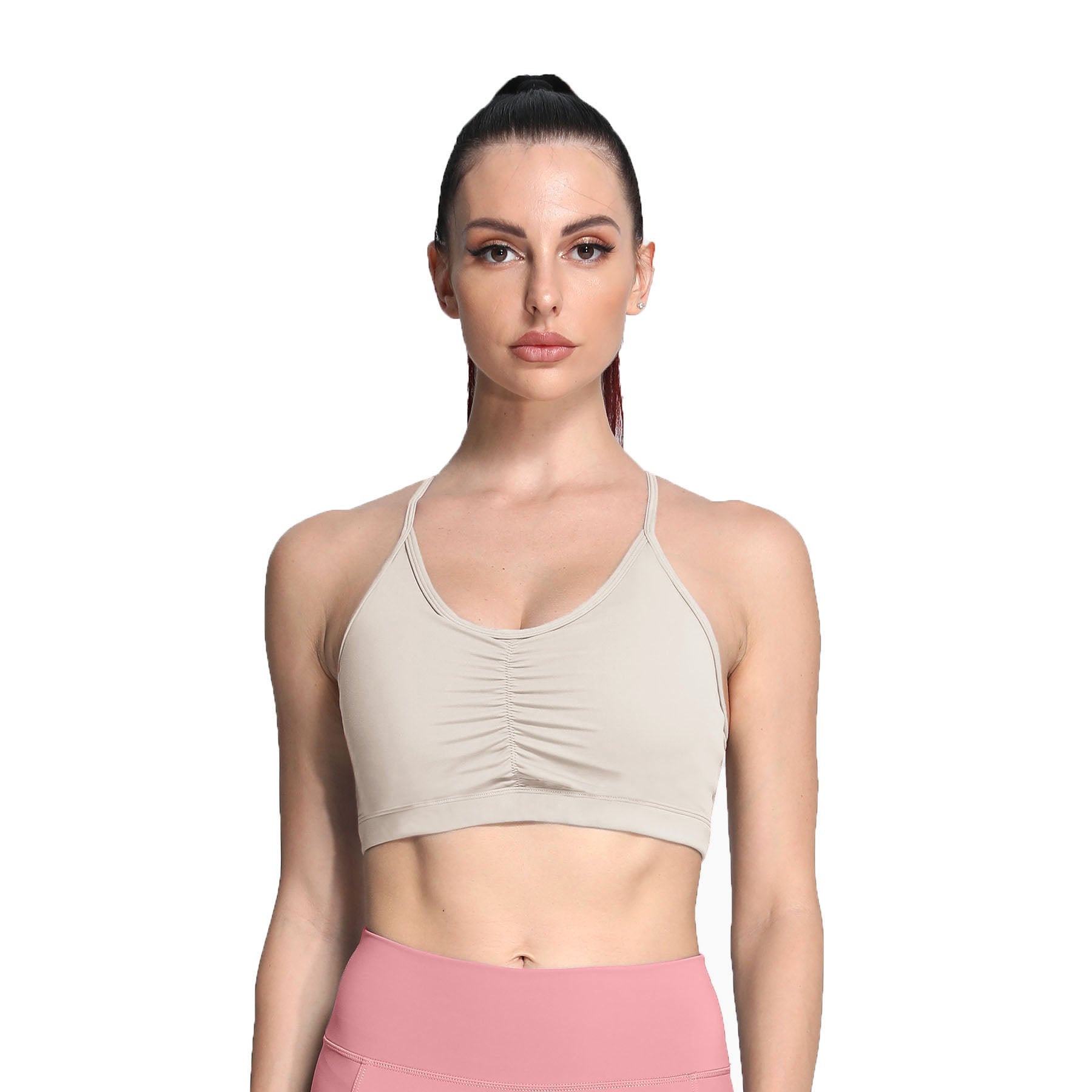 Aoxjox Ruched "Baddie" Sports Bras