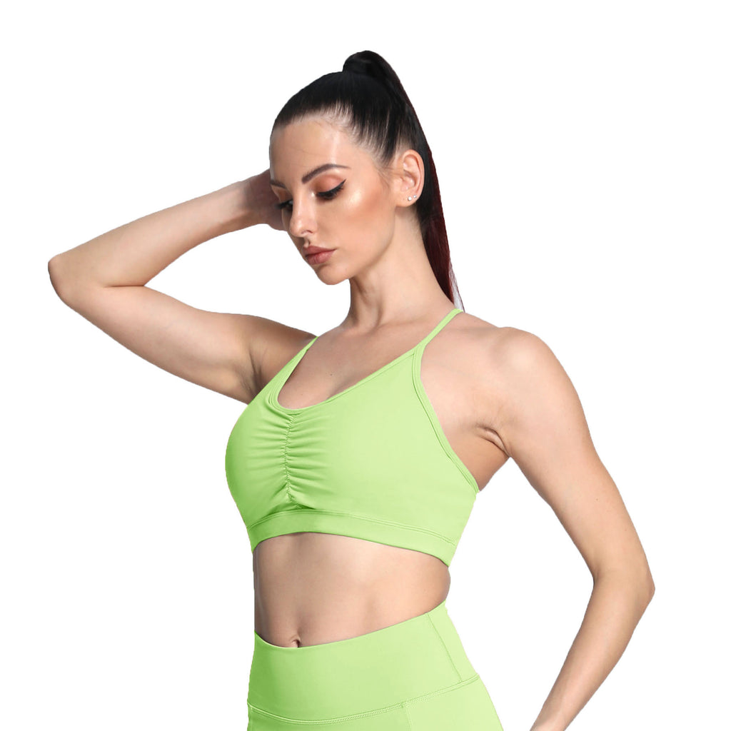 Aoxjox Ruched "Baddie" Sports Bras