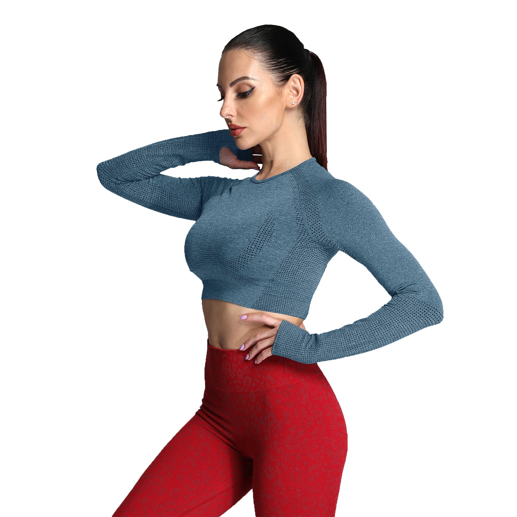 Aoxjox "Vital 2.0 / 3.0" long-sleeved Crop Top（Deal）