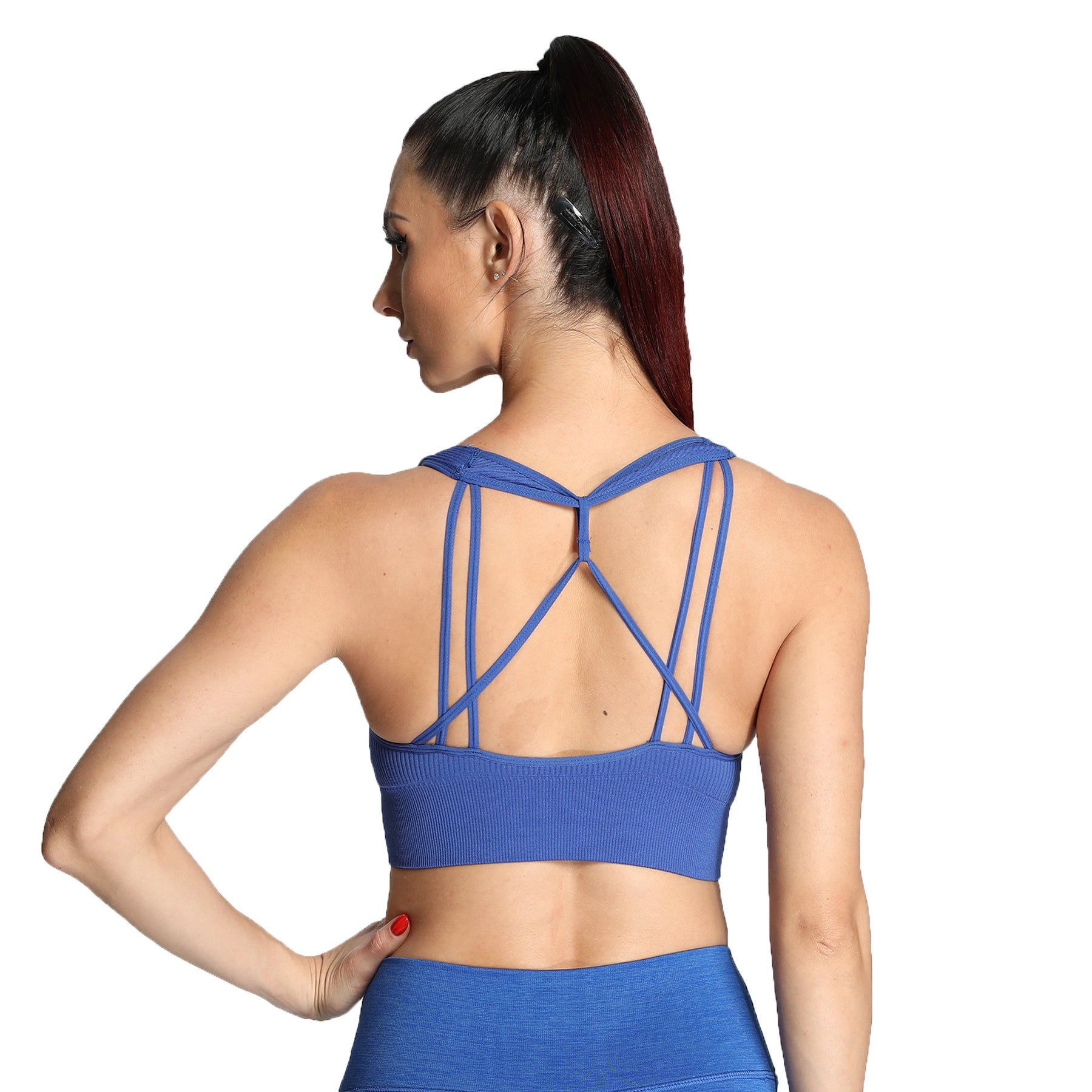 Aoxjox Ribbed Seamless Sports Bras