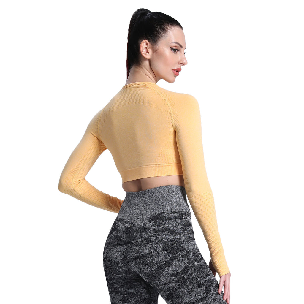 Aoxjox Vital Long Sleeve Crop Top