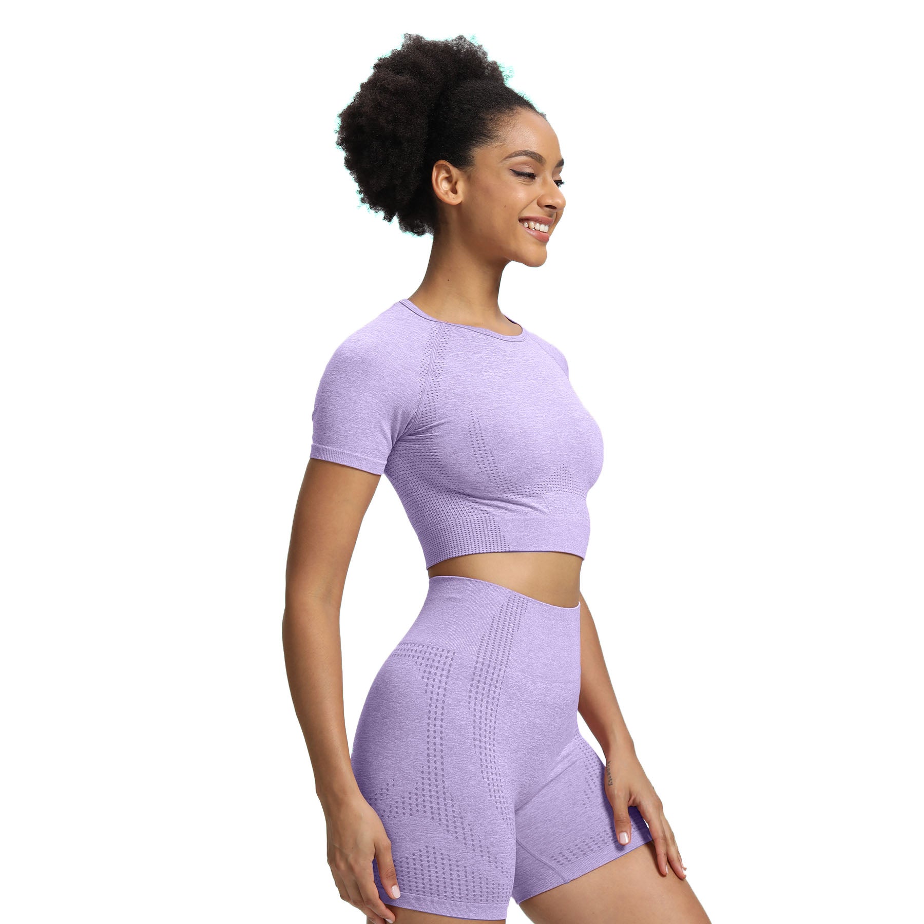Aoxjox Vital Short Sleeve Crop Tops