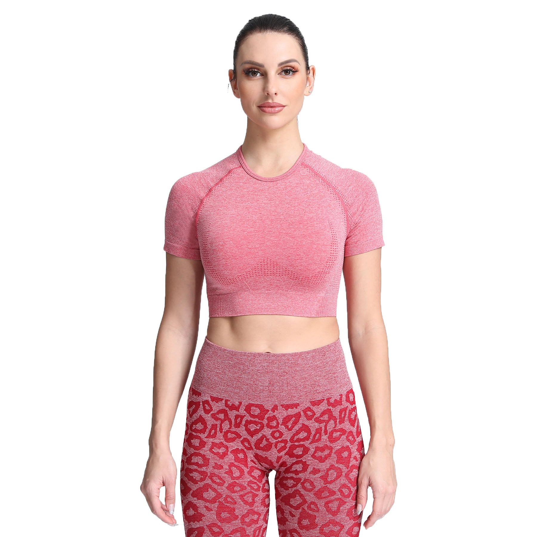 Aoxjox Vital Short Sleeve Crop Tops