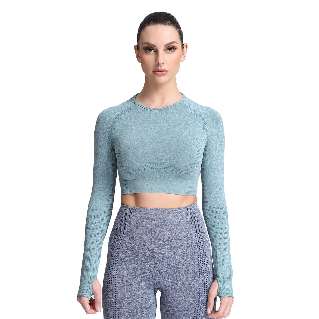 Aoxjox Vital Long Sleeve Crop Top